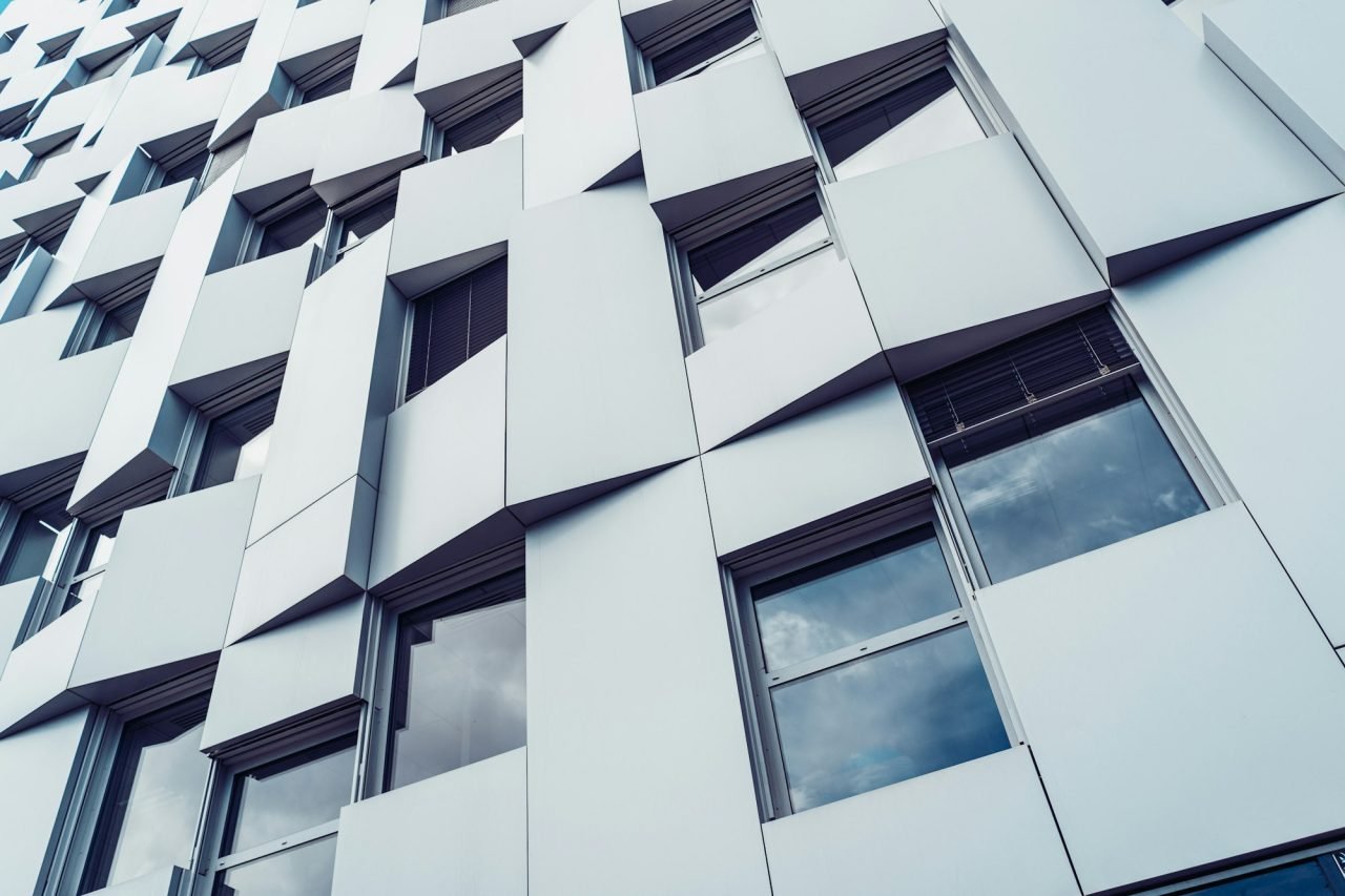 Modern office building facade