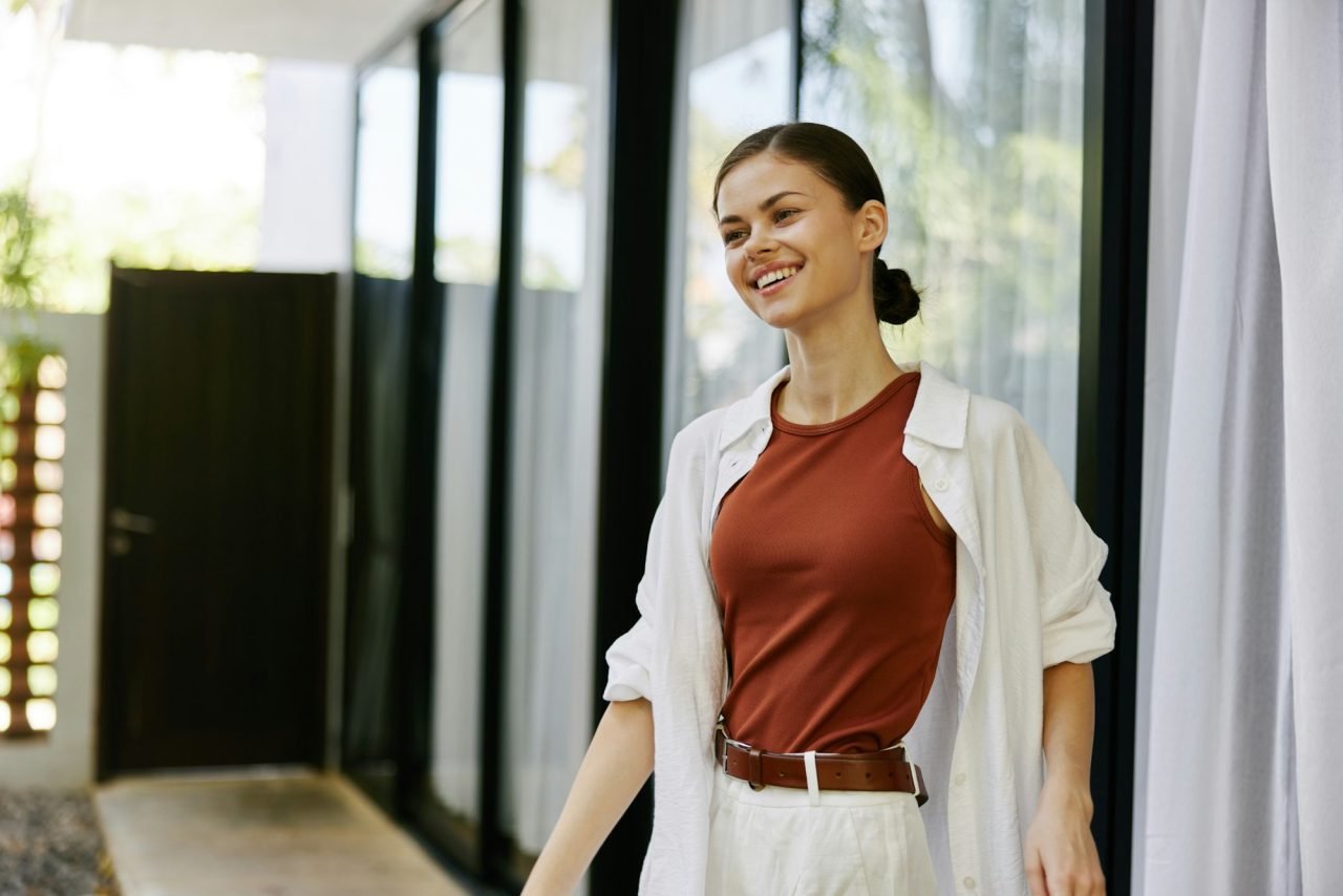 Adult person attractive pretty female lady happy beauty young women lifestyle cheerful portrait
