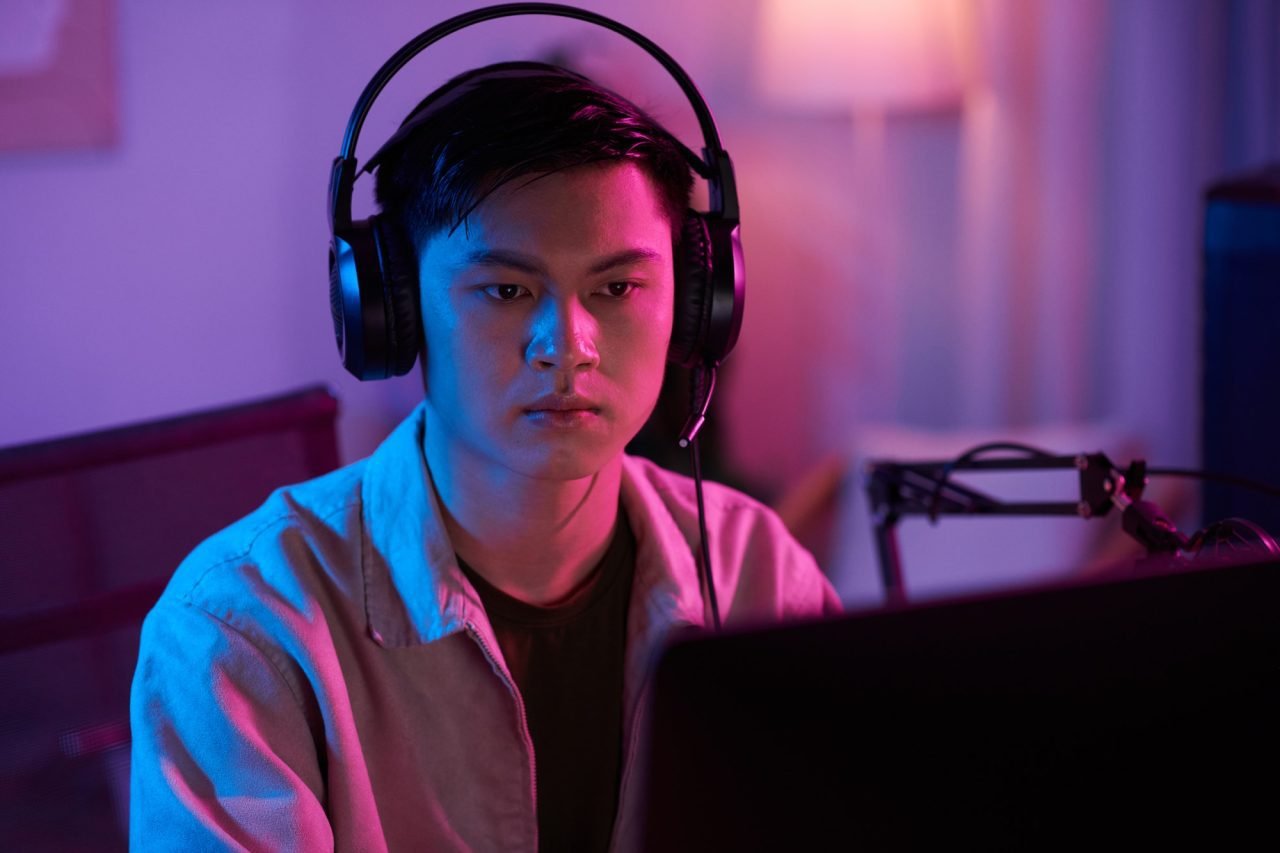 Boy Playing Videogame